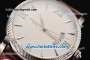 Patek Philippe Calatrava Swiss ETA 2824 Automatic Steel Case with White Dial and Stick/Roman Numeral Markers