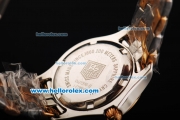 Tag Heuer Link 200 Meters Swiss Quartz Movement Steel Case with Diamond Markers/Bezel and Two Tone Strap