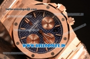 Audemars Piguet Royal Oak Chrono Full Rose Gold With Blue Dial 7750 Automatic 26331OR.OO.1220OR.01