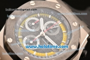 Audemars Piguet Royal Oak Offshore Sebastien Buemi Best Edition Chrono Swiss Valjoux 7750 Automatic Titanium Case with Ceramic Bezel and Rubber Strap - 1:1 Original (NOOB)