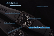 Bell&Ross BR03-92 4813 Automatic PVD Case with White Stick/Numeral Markers and Black Rubber Strap ETA Coating