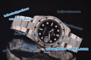 Rolex GMT-Master II Swiss ETA 2836 Automatic Diamond Bezel with Black Dial and Diamond Bracelet