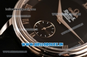 Omega De Ville Co-Axial Swiss ETA 2824 Automatic Steel Case with Black Dial and Roman Numeral Markers