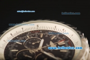 Breitling for Bentley Motors Working Chronograph Quartz Movement with Black Dial and SS Strap