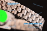 Rolex Datejust 2813 Automatic Steel Case with White Dial Numeral Markers and Stainless Steel Strap