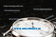 Breguet Classique Japanese Miyota 9015 Automatic Movement Steel White Dial and Roman Numeral Markers Leather Strap (FF)