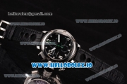 U-Boat U-51 Chrono Swiss Valjoux 7750 Automatic Steel Case with Black Dial and White Arabic Numeral Markers