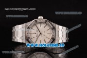 Audemars Piguet Royal Oak 41 Asia 2813 Automatic Diamonds/Steel Case with White Grids Dial Diamonds Bezel and Stick Markers (EF)