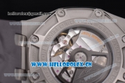 Audemars Piguet Royal Oak Offshore Chronograph Michael Schumacher Clone AP Calibre 3126 Automatic Titanium Case with Black Dial and Grey Rubber Strap (J12)