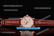 Vacheron Constantin Patrimony Miyota 9015 Automatic Rose Gold Case with White Dial and Arabic Numeral/Stick Markers