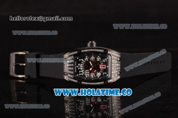 Richard Mille RM 007 Miyota 9015 Automatic PVD/Diamonds Case with Skeleton Dial and White Arabic Numeral Markers (K)