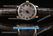 Chopard L.U.C 1937 Miyota 9015 Automatic Steel Case with Gray Dial and Black Leather Strap (AAAF)
