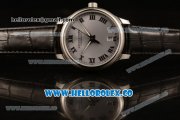 Chopard L.U.C 1937 Miyota 9015 Automatic Steel Case with Gray Dial and Black Leather Strap (AAAF) Chopard L.U.C 1937 Miyota 9015 Automatic Steel Case with Gray Dial and Black Leather Strap (AAAF)