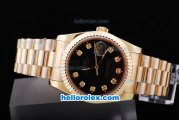 Rolex Datejust Automatic Black Dial with Diamond Marking
