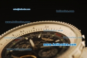 Breitling for Bentley Motors Automatic Tourbillon SS Case with Black Dial and Stainless Steel Strap-Stick Markers