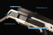 Hublot King Power Swiss Tourbillon Manual Winding Movement Steel Case with Black Rubber Strap