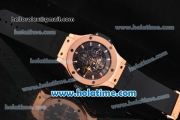 Hublot Big Bang Aero Bang Chrono Swiss Valjoux 7750 Automatic Rose Gold Case with Stick Markers and Skeleton Dial