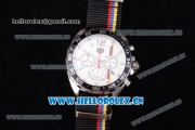 Tag Heuer Formula 1. James Hunt Miyota Quartz Steel Case with White Dial Stick/Arabic Numeral Markers and Black Nylon Strap