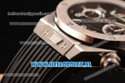 Hublot Big Bang Unico Chrono Swiss Valjoux 7750 Automatic Steel Case with Skeleton Dial and Black Rubber Strap - 1:1 Original