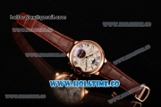 Cartier Ballon Bleu De Tourbillon Moonphase Asia Automatic Rose Gold Case with White Dial and Roman Numeral Markers