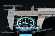 Rolex Sea-Dweller Deepsea Asia 2813 Automatic PVD Case with Black Dial and Blue Nylon Strap