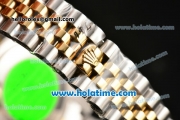 Rolex Datejust Oyster Perpetual Automatic Gold Bezel with White Dial and Diamond Marking-Small Calendar