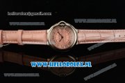 Cartier Ballon Bleu De Medium Swiss ETA 2671 Automatic Steel Case Pink Dial Roman Numeral Markers and Pink Genuine Leather Strap - 1:1 Original Cartier Ballon Bleu De Medium Swiss ETA 2671 Automatic Steel Case Pink Dial Roman Numeral Markers and Pink Genuine Leather Strap - 1:1 Original