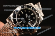 Rolex Submariner Black Ceramic Bezel With Black Dial All Steel With ETA 2836 Diamond Marker EW