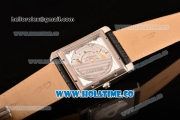 Cartier Tank MC Swiss ETA 2824 Automatic Steel Case with Black Dial and White Roman Numeral Markers