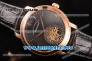 Audemars Piguet Jules Audemars Tourbillon Asia Automatic Rose Gold Case with Black Dial and Stick Markers