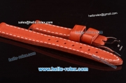 Panerai Orange Calf Leather Strap