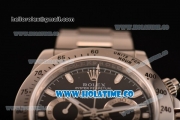 Rolex Daytona Chrono Swiss Valjoux 7750 Automatic Full Steel with Black Dial and Stick Markers - 1:1 Original (ZF)