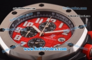 Audemars Piguet Royal Oak Offshore Singapore Grand Prix Chronograph Miyota Quartz PVD Case with Steel Bezel and Red Dial