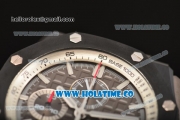 Audemars Piguet Royal Oak Offshore Chrongraph Swiss Valjoux 7750 Automatic Ceramic Case with Grey Dial and White Stick Markers - 1:1 Original (NOOB)