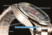 Tag Heuer Grand Carrera Calibre 36 Chrono Miyota Quartz Full Steel with Black Dial and Silver Markers