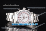 Rolex Pre-Daytona Chrono Miyota OS20 Quartz Stainless Steel Case/Bracelet with White Dial