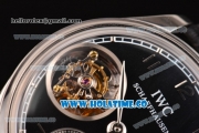 IWC Portuguese Tourbillon Hand-Wound F.A. Jones Swiss Tourbillon Manual Winding Steel Case with Black Dial and Arabic Numeral Markers - 1:1 Original