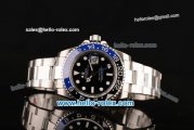 Rolex GMT-Master II 3186 Automatic Full Steel with Black Dial White Markers and Blue/Black Bezel