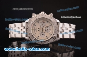 Breitling Chronomat Evolution ST17 Automatic with Big Date Steel Case/Strap with Beige Dial