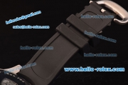Porsche Design Chronograph Miyota OS20 Quartz Steel Case with Black Dial and Black Leather Strap