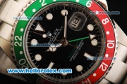 Rolex GMT-Master II Automatic Movement Full Steel with Green/Yellow Bezel and Black Dial