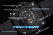 Hublot Masterpiece MP 08 Antikythera Sunmoon Asia 2813 Automatic PVD Case Skeleton Dial Brown Leather Strap and White Markers