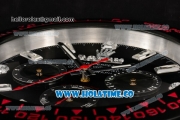 Rolex Daytona Swiss Quartz PVD Case with White Markers Black Dial - Wall Clock