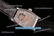 Vacheron Constantin Malte Swiss ST Tourbillon Steel Case with Black Alligator Strap Diamond Bezel and Beige Dial (FT)