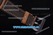 Panerai Radiomir Composite Automatic Clone P.3000 Automatic PVD Case with Black Dial and Brown Leather Strap (ZF)