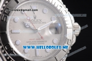 Rolex Yacht-Master 40 Swiss ETA 2836 Automatic Stainless Steel Case/Bracelet with Grey Dial and Dot Markers