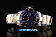 Rolex Submariner Automatic Movement Two Tone Strap with Blue Dial and Bezel