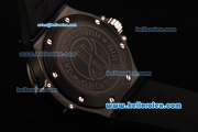 Hublot Big Bang King Swiss Valjoux 7750 Automatic Movement PVD Case with Black Dial and Black Rubber Strap