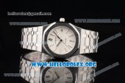 Audemars Piguet Royal Oak Clone AP Calibre 3120 Automatic Stainless Steel Case/Bracelet with White Dial and Stick Markers (BP)