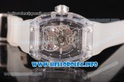 Richard Mille RM 56-01 Tourbillon Miyota 6T51 Manual Winding Sapphire Crystal Case with Skeleton Dial and Aerospace Nano Translucent Strap